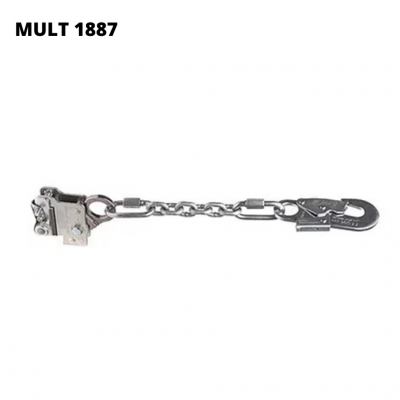 MULT 1887 - TRAVA-QUEDAS EXTENSOR EM CORRENTE P/ CABO DE AÇO 8 mm