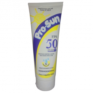 Creme protetor Solar UVA/UVB FPS 50