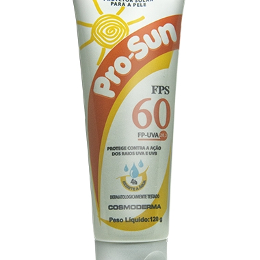 Creme protetor Solar UVA/UVB FPS 60