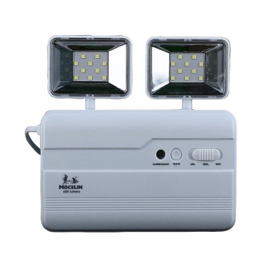 BLOCO DE ILUMINAÇÃO DE EMERGÊNCIA 600 LUMENS MOCELIN