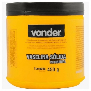 VASELINA SÓLIDA INDUSTRIAL 450 G VONDER